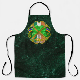 Celtic Shamrock Heritage Symbol Irish Inspired Apron
