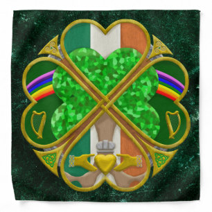 Celtic Shamrock Heritage Symbol Irish Inspired Bandana