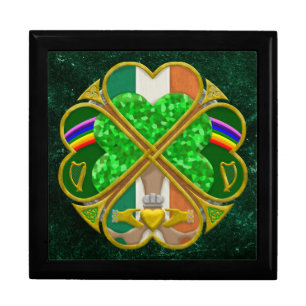 Celtic Shamrock Heritage Symbol Irish Inspired Gift Box