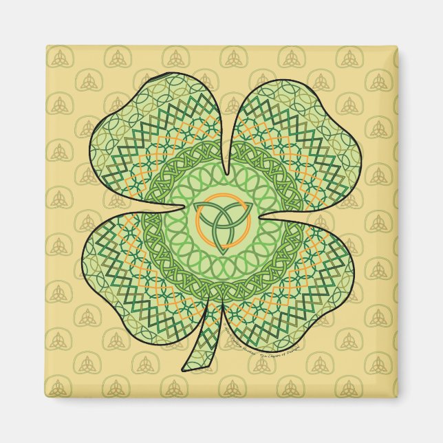 Celtic Shamrock Magnet (Front)