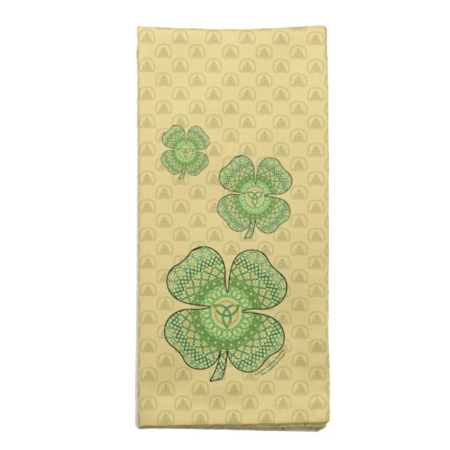 Celtic Shamrock Napkin (Folded)