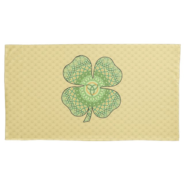 Celtic Shamrock Pillowcase (Front)