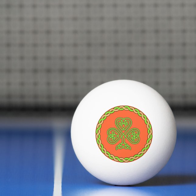 Celtic shamrock, ping pong ball (Net)
