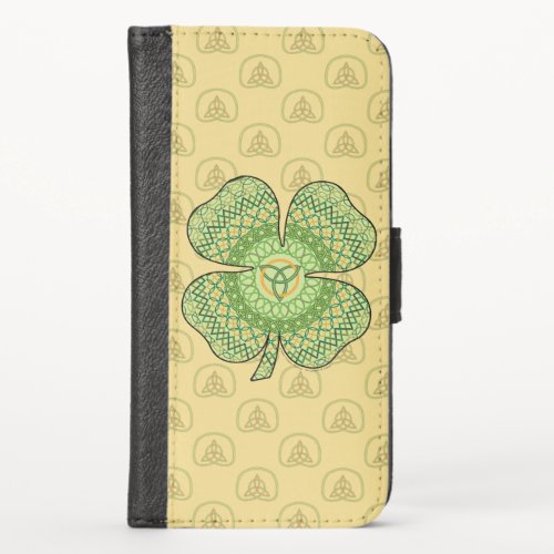 Celtic Shamrock Smartphone Wallet Case