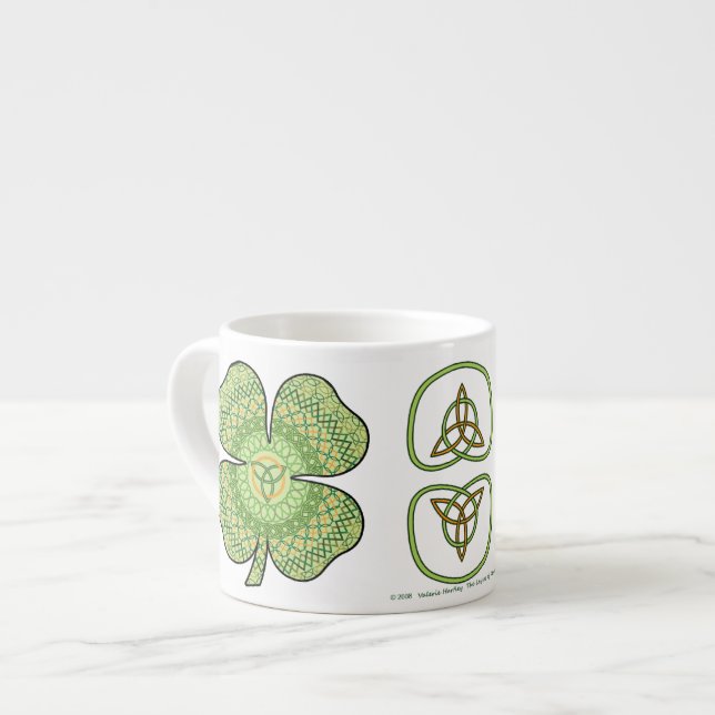 Celtic Shamrock Specialty Mug (Front Left)