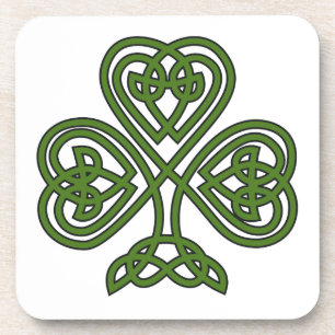 Celtic Shamrock - St Patricks Day Beverage Coaster