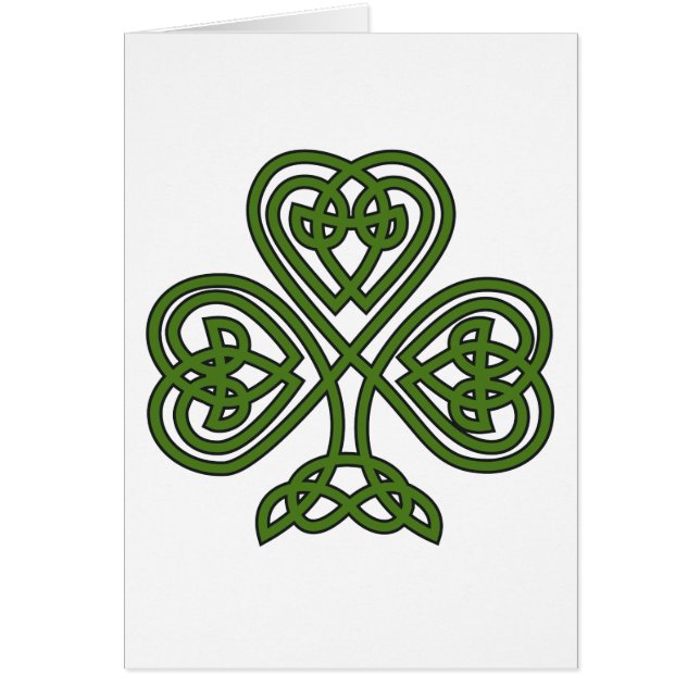 Celtic Shamrock - St Patricks Day Cards (Front)