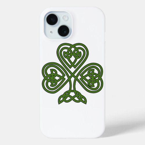 Celtic Shamrock _ St Patricks Day iPhone 15 Case