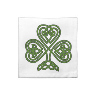 Celtic Shamrock - St Patricks Day Cloth Napkin