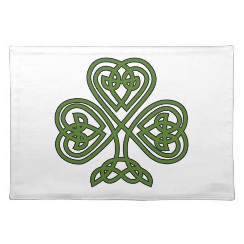 Celtic Shamrock _ St Patricks Day Cloth Placemat