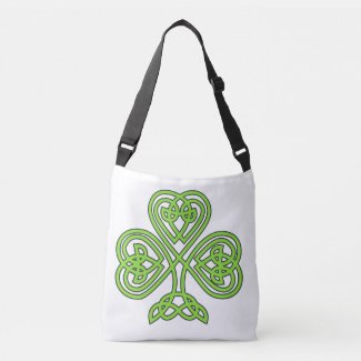 Celtic Shamrock St. Patrick's Day Irish Eire Paddy Crossbody Bag