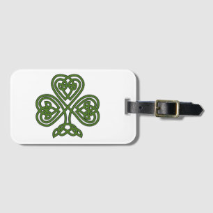 Celtic Shamrock - St Patricks Day Luggage Tag