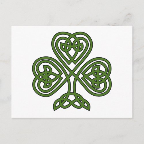 Celtic Shamrock _ St Patricks Day Postcard
