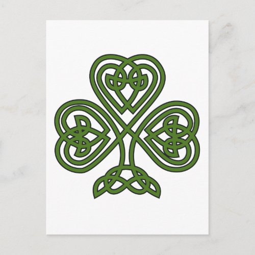 Celtic Shamrock _ St Patricks Day Postcard