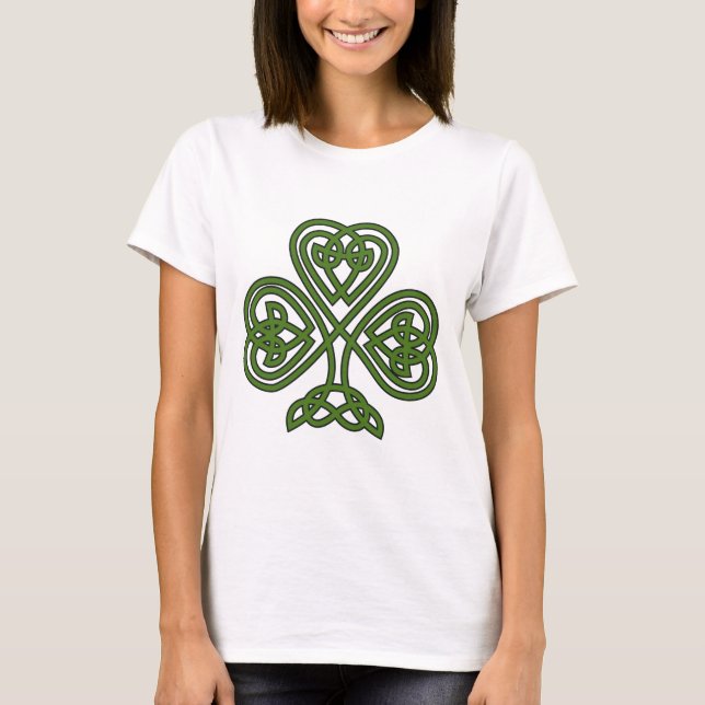 Celtic Shamrock - St Patricks Day T-Shirt (Front)