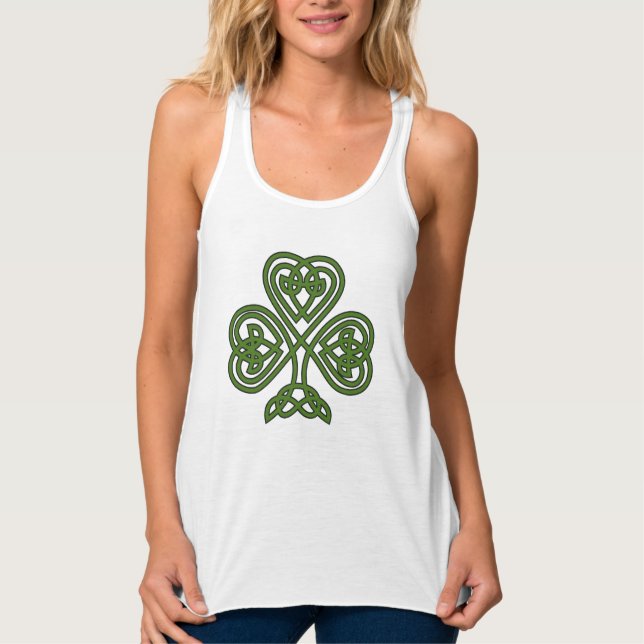 Celtic Shamrock - St Patricks Day Tank Top (Front)