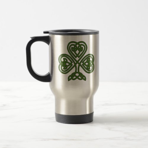 Celtic Shamrock _ St Patricks Day Travel Mug