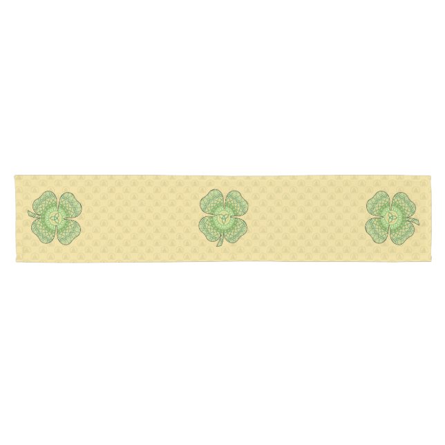 Celtic Shamrock Table Runner (Horizontal)