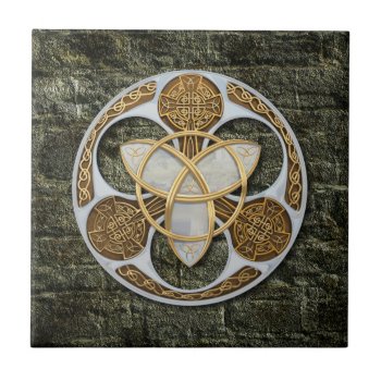 Celtic Shield Ceramic Tile by packratgraphics at Zazzle