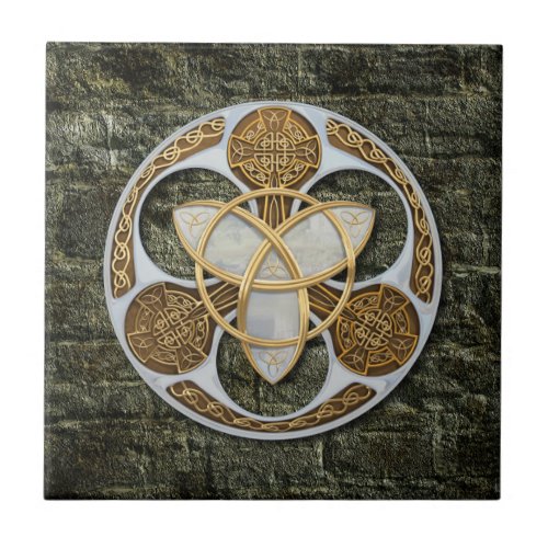 Celtic Shield Ceramic Tile