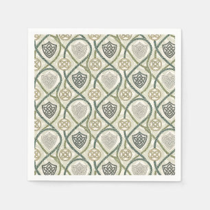 Celtic Shield Knot & Rope Scottish Design Pattern Napkins