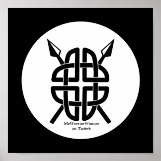 Celtic Shield, MeWarriorWoman on Twitch Poster