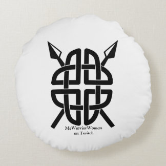Celtic Shield, MeWarriorWoman on Twitch Round Pillow