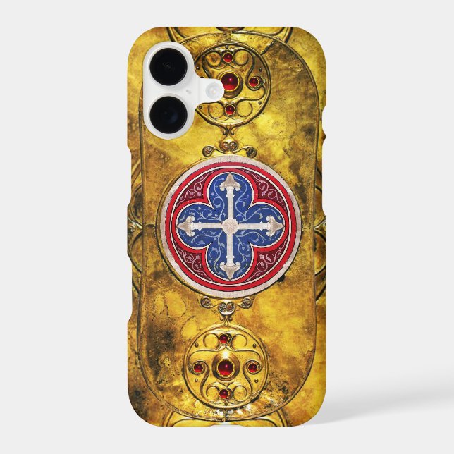 CELTIC SHIELD WITH  CONSECRATION CROSS IPHONE CASE (Back)