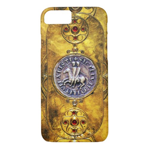 CELTIC SHIELD WITH SEAL OF THE KNIGHTS TEMPLAR iPhone 87 CASE