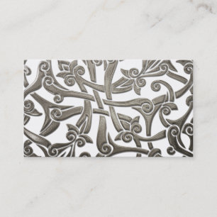 Celtic Silver Pattern Business Card