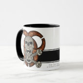 Celtic Skull & Biohazard Coffee Mug (Front Left)
