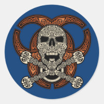 Celtic Skull & Biohazard Stickers