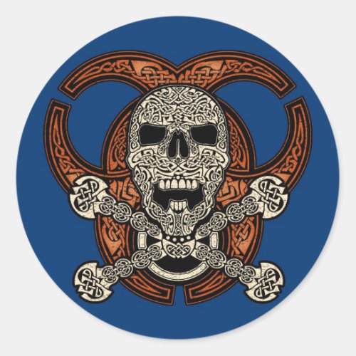 Celtic Skull & Biohazard Stickers