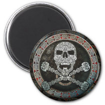 Celtic Skull & Crossbones Magnet