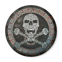 Celtic Skull & Crossbones Magnet
