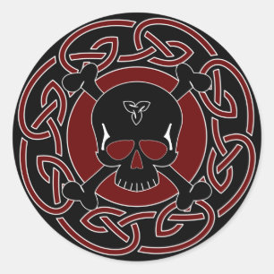 Celtic Skull & Crossbones Sticker