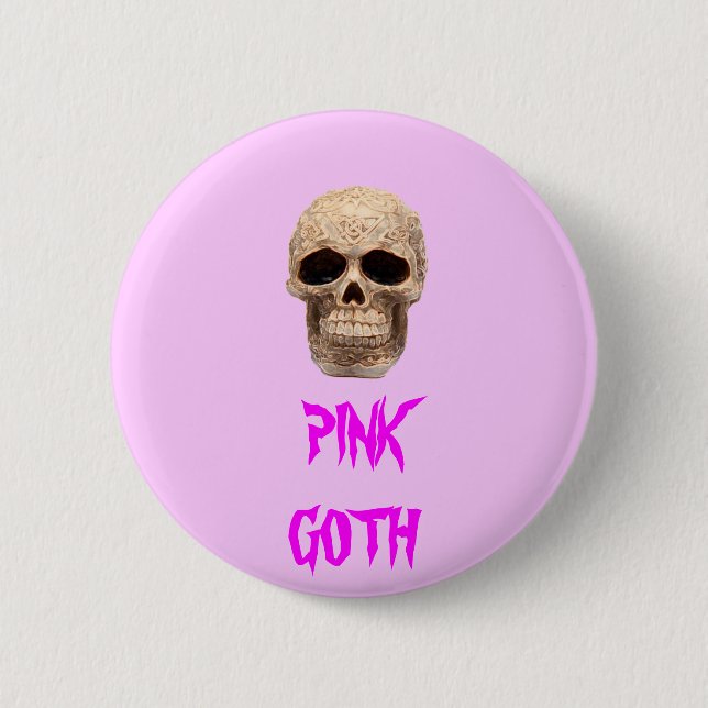 celtic skull pinback button (Front)
