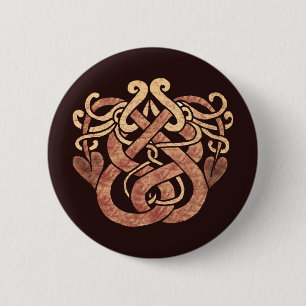 Celtic Snakes Pinback Button