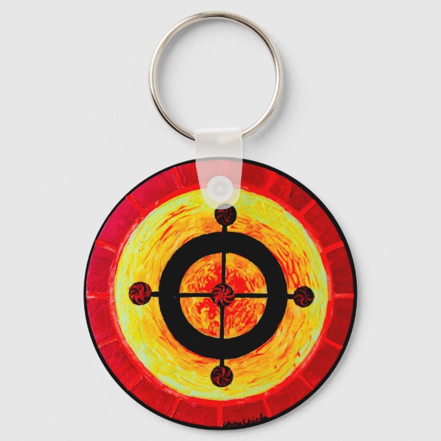 Celtic solar symbol keychain (Front)