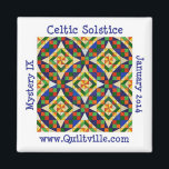 Celtic Solstice Magnet<br><div class="desc">Celtic Solstice magnet, 2 inches square</div>