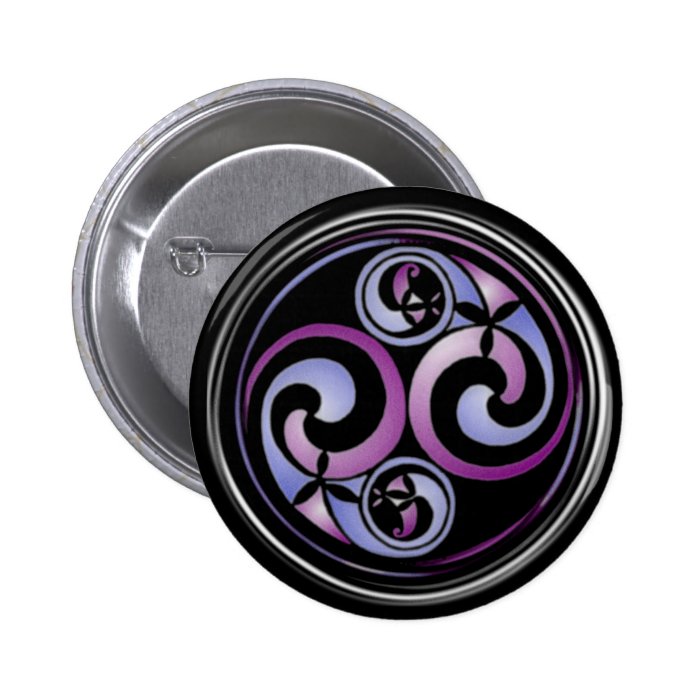 Celtic Spiral #2 Pinback Buttons