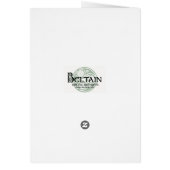 Celtic Spiral Card, Lughnasadh Design (Back)