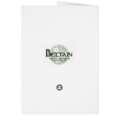 Celtic Spiral Card, Sun Mandala Design (Back)