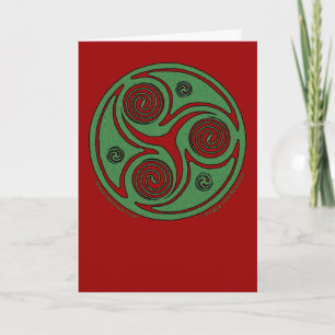 Celtic Spiral Christmas Card