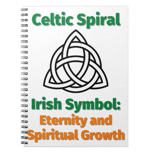 Celtic Spiral Irish Symbol Eternity and Spiritual Notebook