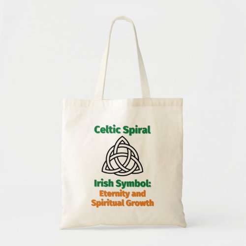 Celtic Spiral Irish Symbol Eternity and Spiritual Tote Bag