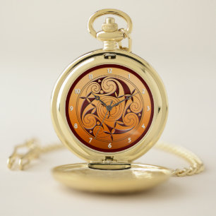 Celtic Spiral Pocket Watch