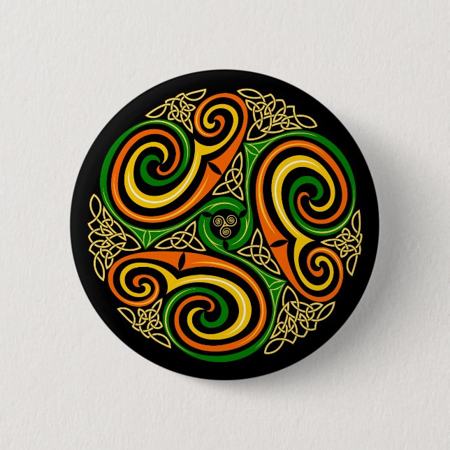 celtic spirals button (Front)