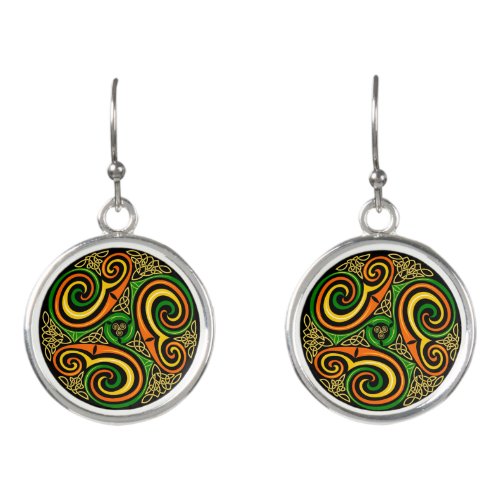 celtic spirals earrings