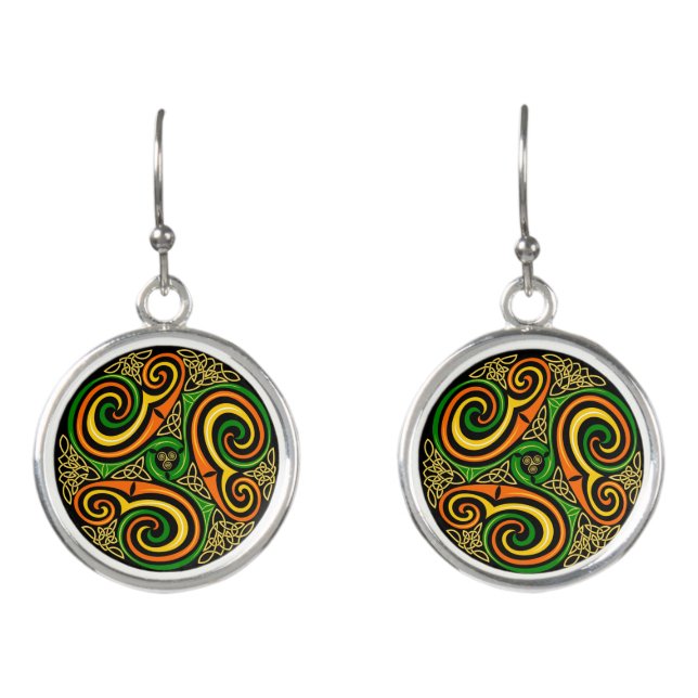 celtic spirals earrings (Front)